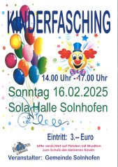 Plakat Kinderfasching 2025